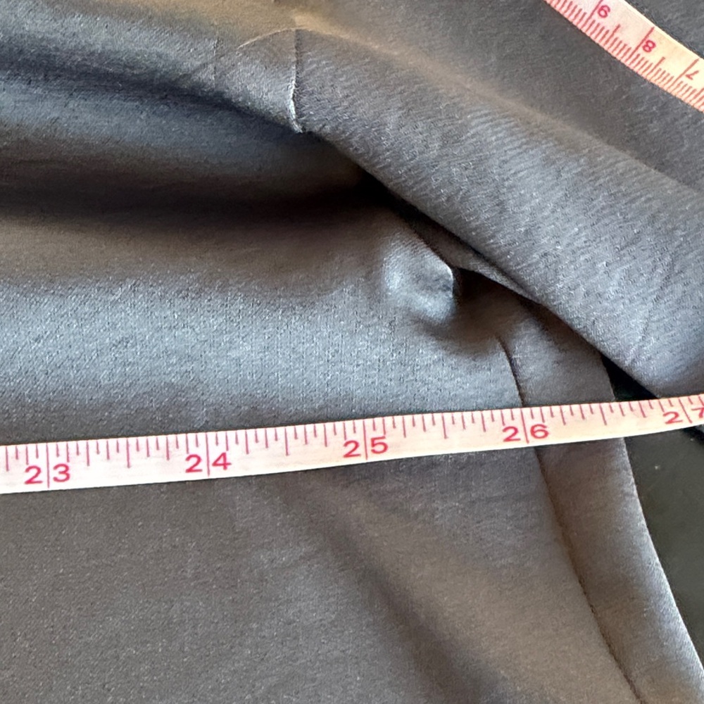 Vince Slate Blue Gray Satin V Neck Top Size Large L - Picture 10 of 12